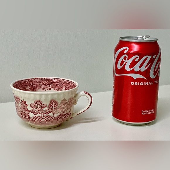 19th Century Vintage  Adams England Pink Willow Transferware Teacup - Picture 4 of 16